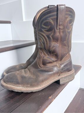 Ariat Men's Hybrid Rancher 10014067
Brown Leather Cowboy Western
Boots Sz 9.5D